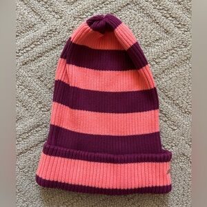 Free People Striped Slouchy Beanie